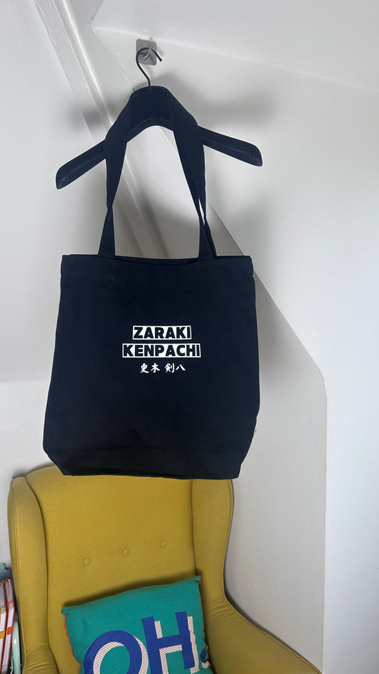 zaraki kenpachi bleach anime tote bag